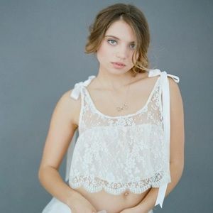 BHLDN White Lace Chemise